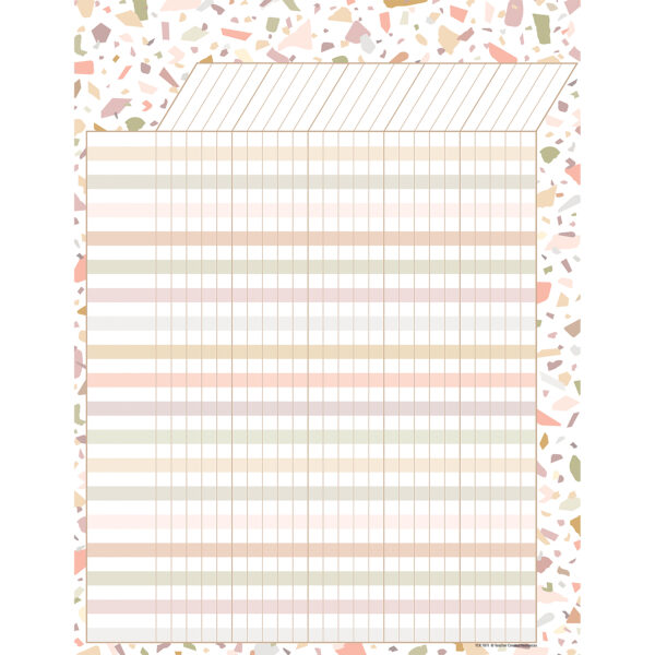 Terrazzo Tones Incentive Chart, 17" x 22", Pack of 6