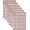 Light Mauve Incentive Write-On-Wipe-Off Chart, Pack of 6