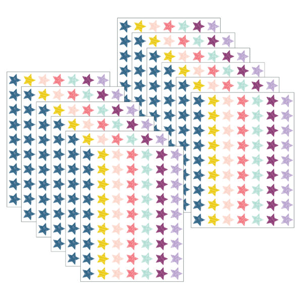 Oh Happy Day Stars Mini Stickers Oh Happy Day Stars Mini Stickers, 377 Per Pack, 12 Packs