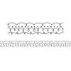 Squiggles and Dots Die-Cut Border Trim, 35 Feet Per Pack, 6 Packs