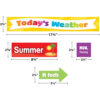 Colorful Weather Pocket Chart Cards, 94 Per Pack, 3 Packs