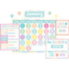 Pastel Pop Calendar Bulletin Board Set