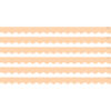 Peach Scalloped Border Trim, 35 Feet Per Pack, 6 Packs