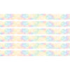 Pastel Pop Tie-Dye Straight Border Trim, 35 Feet Per Pack, 6 Packs