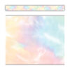 Pastel Pop Tie-Dye Straight Border Trim, 35 Feet Per Pack, 6 Packs