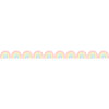 Pastel Pop Rainbows Die-Cut Border Trim, 35 Feet Per Pack, 6 Packs