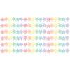Pastel Pop Stars Die-Cut Border Trim, 35 Feet Per Pack, 6 Packs