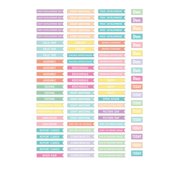 Pastel Pop Lesson Planner