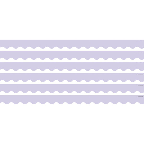 Lavender Scalloped Border Trim, 35 Feet Per Pack, 6 Packs