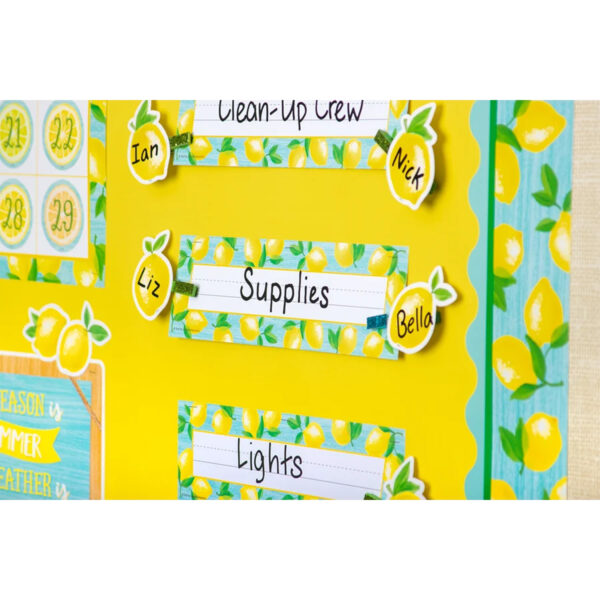 Lemon Zest Flat Name Plates Lemon Zest Flat Name Plates, 11.5" x 3.5", 36 Per Pack, 6 Packs