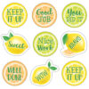 Lemon Zest Stickers, 120 Per Pack, 12 Packs