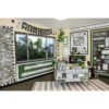 Modern Farmhouse Classroom with Decorated Teacher Desk and Window Modern Farmhouse Calendar Bulletin Board