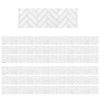 Modern Farmhouse White Herringbone Straight Border Trim, 35 Feet, 6 Packs