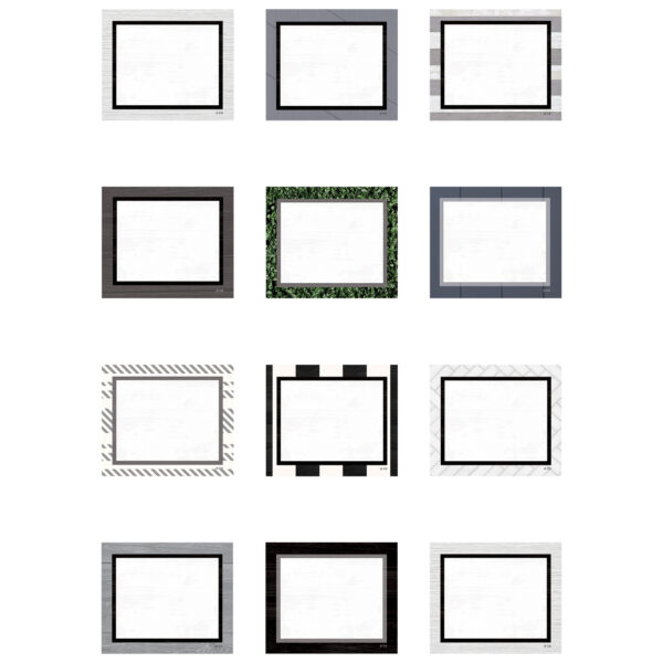 Modern Farmhouse Blank Cards Mini Accents, 36 Per Pack, 6 Packs