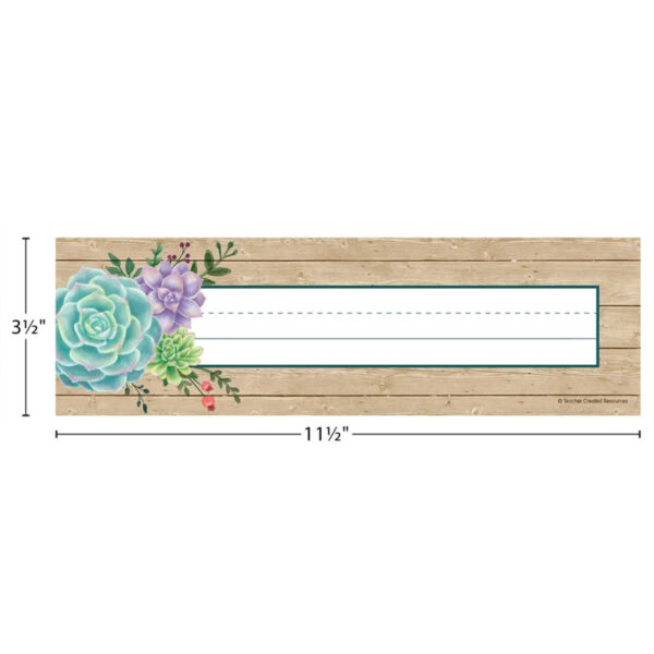 Rustic Bloom Name Plates, 36 Per Pack, 6 Packs