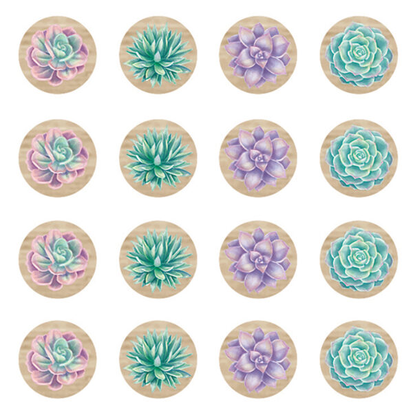 Rustic Bloom Mini Stickers, 378 Per Pack, 12 Packs