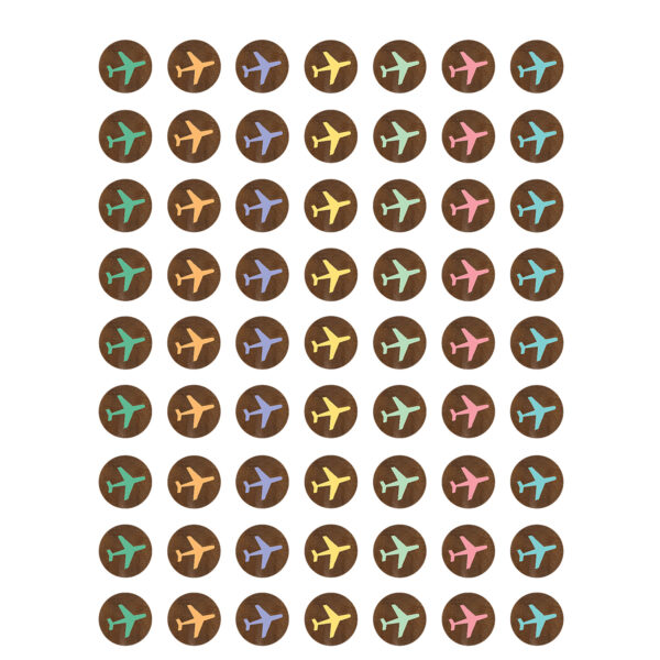 Travel the Map Airplanes Mini Stickers Travel the Map Airplanes Mini Stickers, 378 Per Pack, 12 Packs