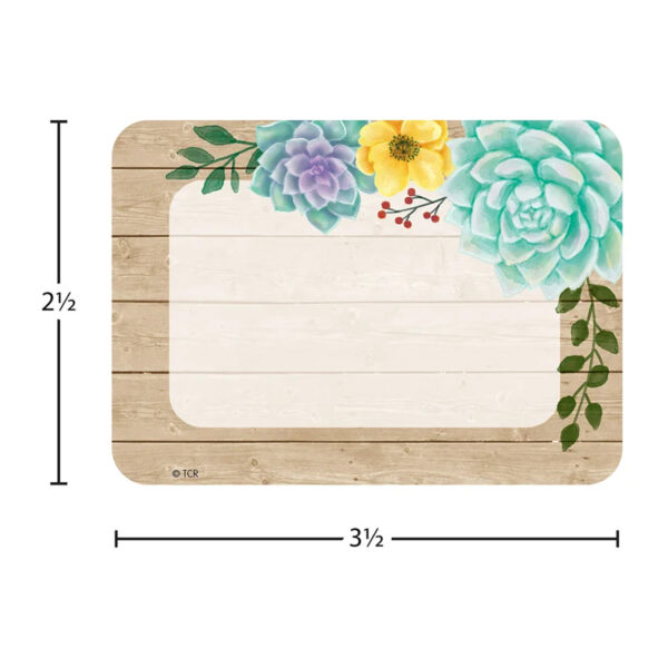 Rustic Bloom Name Tags-Labels, Multi-Pack, 36 Per Pack, 6 Packs