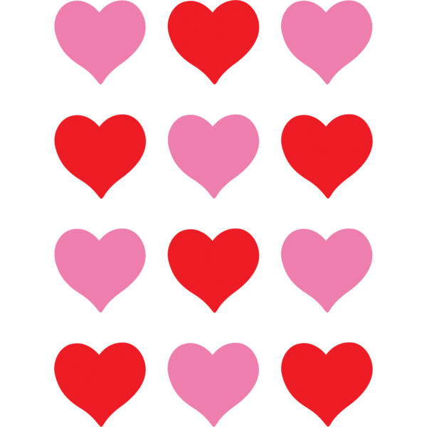 Hearts Mini Accents, 36 Per Pack, 6 Packs