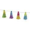 Pompom and Tassels Art Tie-Dye Tassels Garland