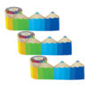 Colored Pencils Die-Cut Rolled Border Trim, 50 Feet Per Roll, 3 Rolls