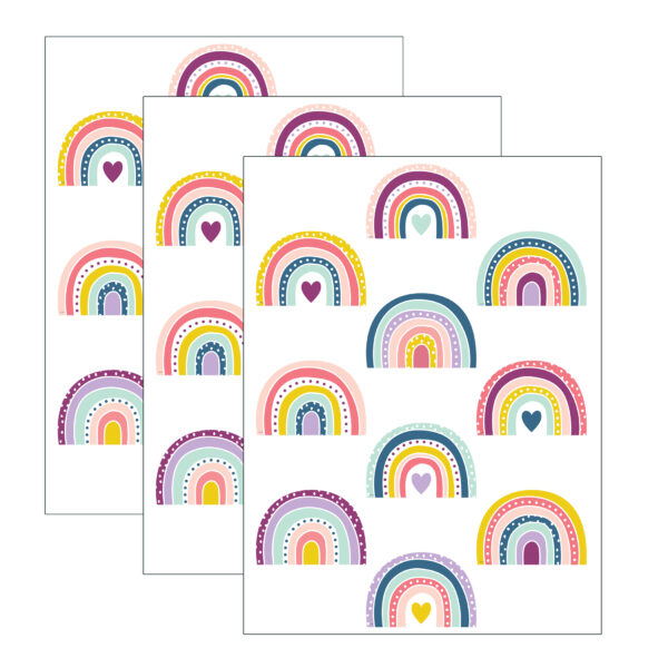 Oh Happy Day Rainbow Accents, 30 Per Pack, 3 Packs