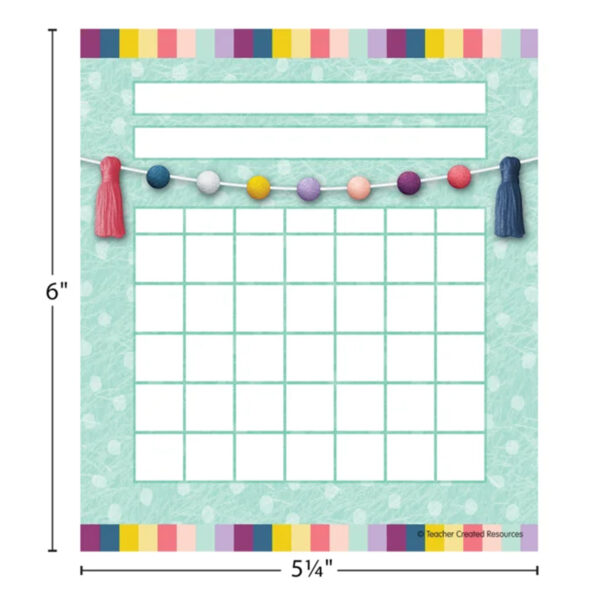 Oh Happy Day Incentive Charts, 36 Per Pack, 6 Packs