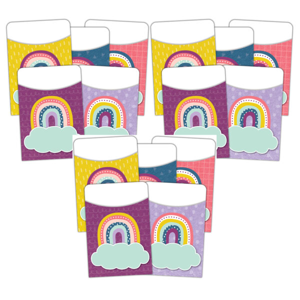 Oh Happy Day Library Pockets - Multi-Pack Oh Happy Day Library Pockets, 3 Packs