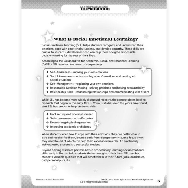 Daily Warm-Ups: Social-Emotional Reflections (Gr. 1)