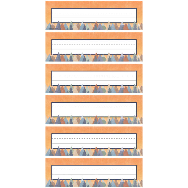 Moving Mountains Flat Name Plates, 36 Per Pack, 6 Packs