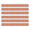 Moving Mountains Terra Cotta Straight Border Trim, 35 Feet Per Pack, 6 Packs