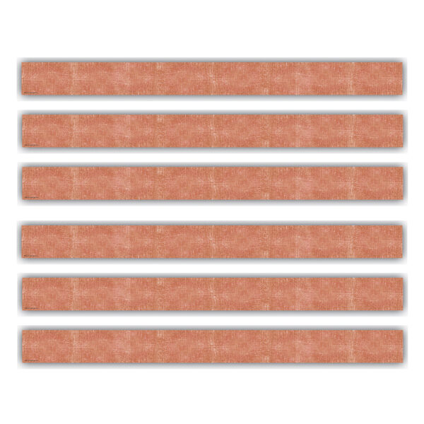 Moving Mountains Terra Cotta Straight Border Trim, 35 Feet Per Pack, 6 Packs