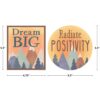 Moving Mountains Positive Sayings Accents, 30 Per Pack, 3 Packs