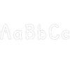 White 4" Modern Classic Letters Combo Pack, 257 Per Pack, 2 Packs
