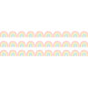 Pastel Pop Rainbows Die-Cut Rolled Border Trim, 50 Feet, 3 Rolls