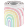 Pastel Pop Rainbows Die-Cut Rolled Border Trim, 50 Feet, 3 Rolls
