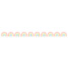 Pastel Pop Rainbows Die-Cut Rolled Border Trim, 50 Feet, 3 Rolls