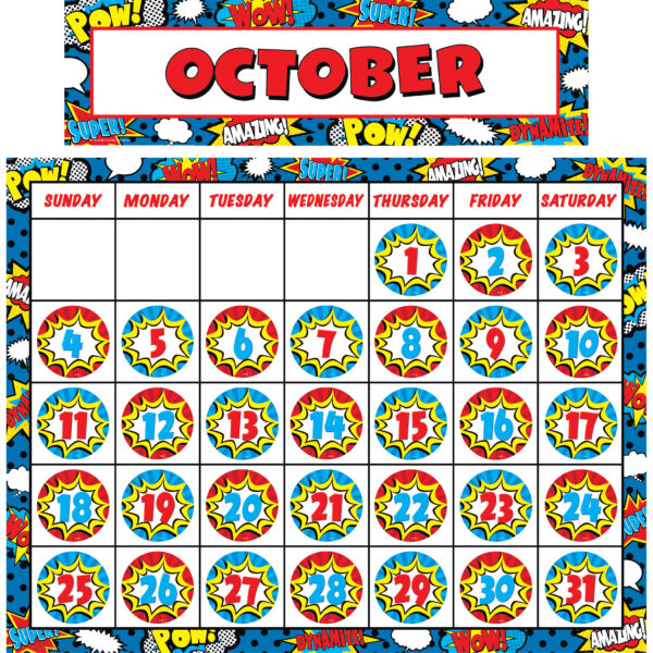 Superhero Calendar Set
