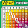 Multiplication-Division Learning Stickers, 4", 20 Per Pack, 3 Packs