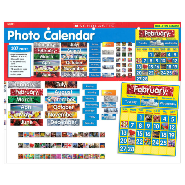Photo Calendar Bulletin Board Set
