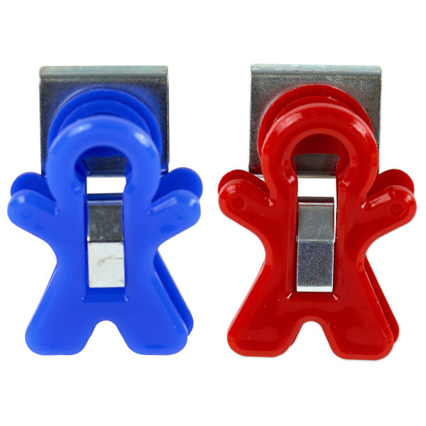 Magnet Man Magnetic Clip, Assorted Colors, Pack of 10