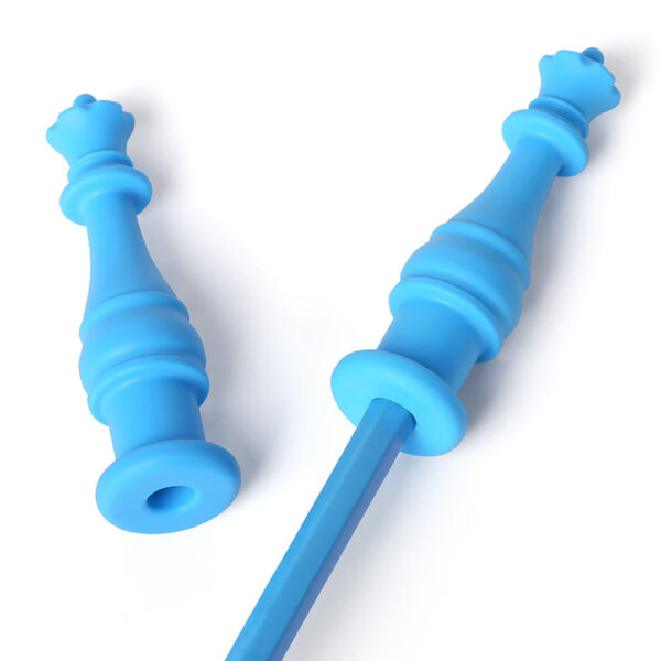 Chess King Silicone Chewable Pencil Topper, Pack of 6
