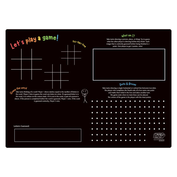 Activity Playmat - Games, Pack of 6