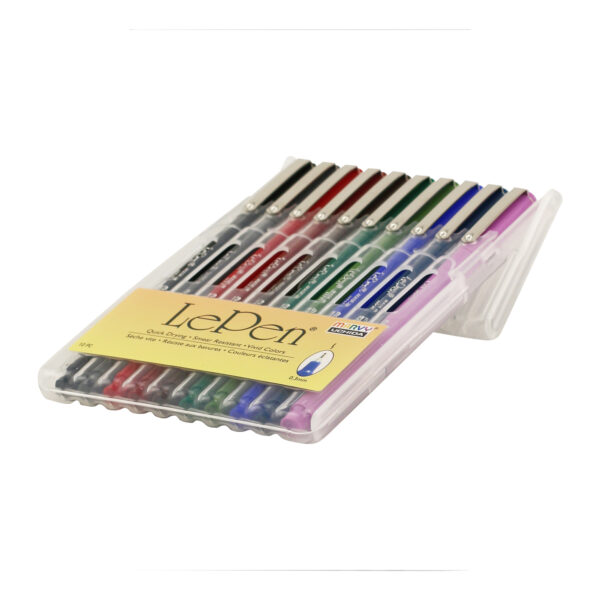 LePen Micro-Fine Point Pen, Dark, 10 Colors