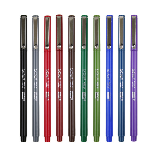 LePen Micro-Fine Point Pen, Dark, 10 Colors