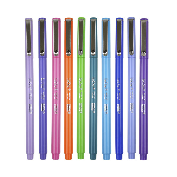 LePen Micro-Fine Point Pen, Bright, 10 Colors