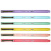 LePen Micro-Fine Point Pen, Pastel, 6 Per Pack, 2 Packs
