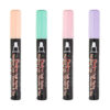 Bistro Chalk Markers, Broad Tip, Blush Pink, Peppermint, Pastel Peach, Pale Violet, 4 Per Pack, 2 Packs