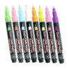 Bistro Chalk Markers, Extra Fine Tip 4-Color Set, Fluorescent Pink, Blue, Green, Yellow, 2 Sets