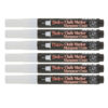 Bistro Single White Marker, Extra Fine Tip, Pack of 6